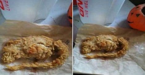 Rat fry in KFC